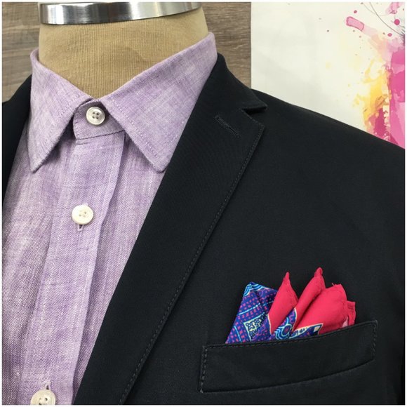 Ben Sherman Mens Blazer Sport Coat Two Button Jacket Cotton Size 38R Casual Suit - Picture 4 of 13